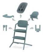 Cybex, Spisestol, Lemo Chair, 4i1 Pakke – Stone Blue