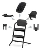 Cybex, Spisestol, Lemo Chair, 4i1 Pakke – Stunning Black