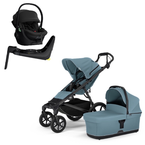Thule, Barnevogn, Urban Glide 4-Wheel inkl. Maple & Alfi Base – Mid Blue