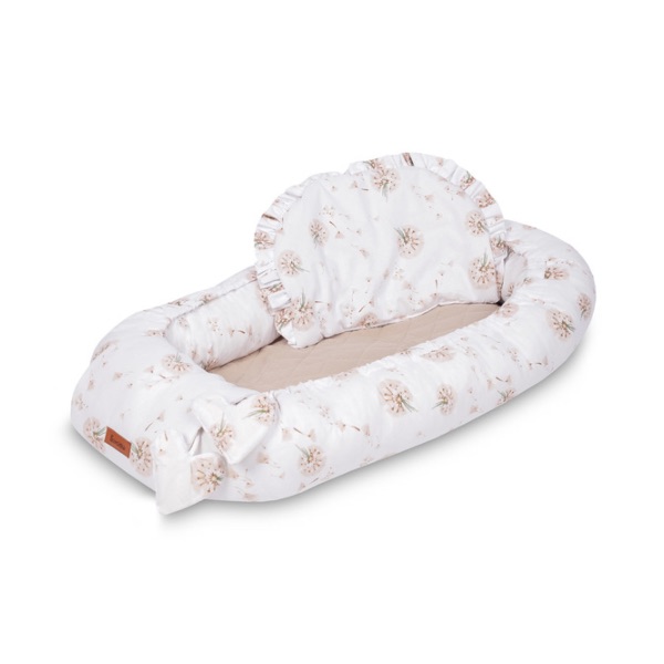 Sensillo, Babynest & Pute, Muslin - Dandelions Beige