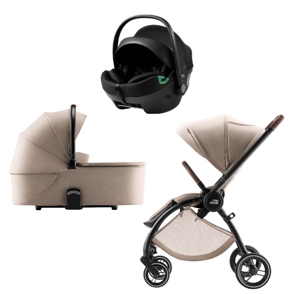 Britax, Barnevognpakke, Rio Duo inkl. Axkid Gokid - Teak