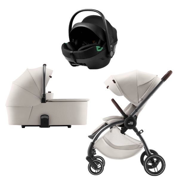 Britax, Barnevognpakke, Rio Duo inkl. Axkid Gokid - Soft Taupe