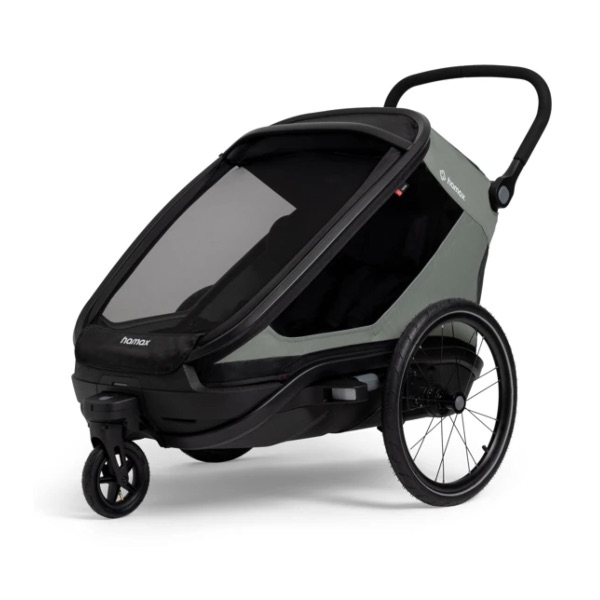 Hamax, Sykkelvogn, Outback Next, 2 Seats - Dusty Green