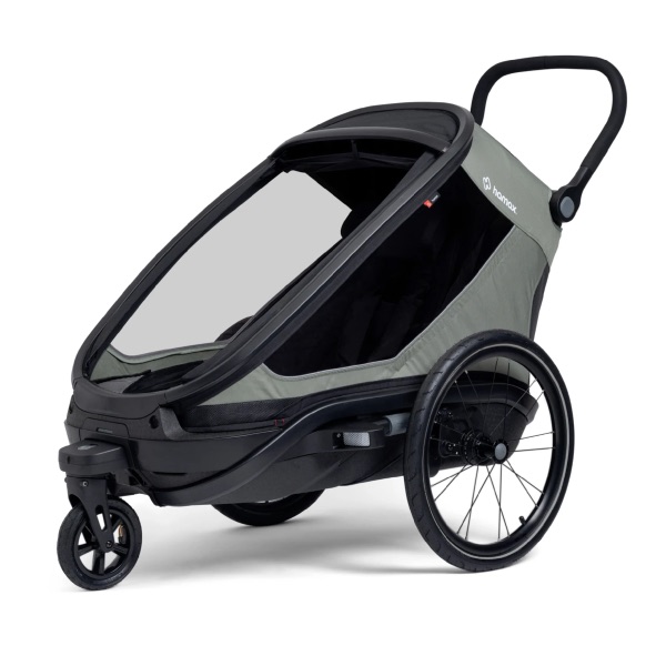 Hamax, Sykkelvogn, Outback Next, 1 Seat - Dusty Green