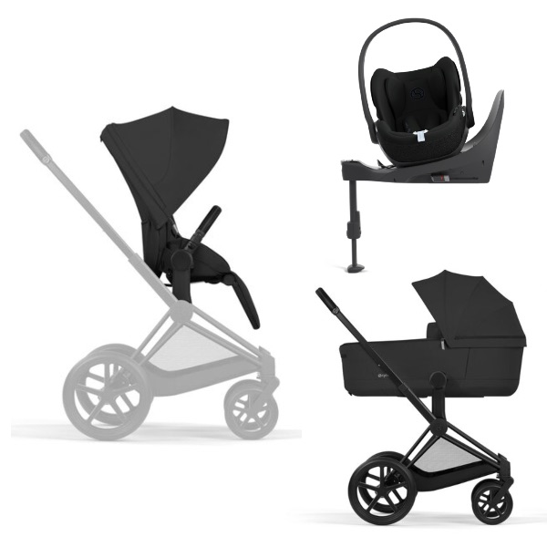 Cybex, Priam, Duo inkl. Cloud T & Base T, 2025 - Sepia Black/Matt Black