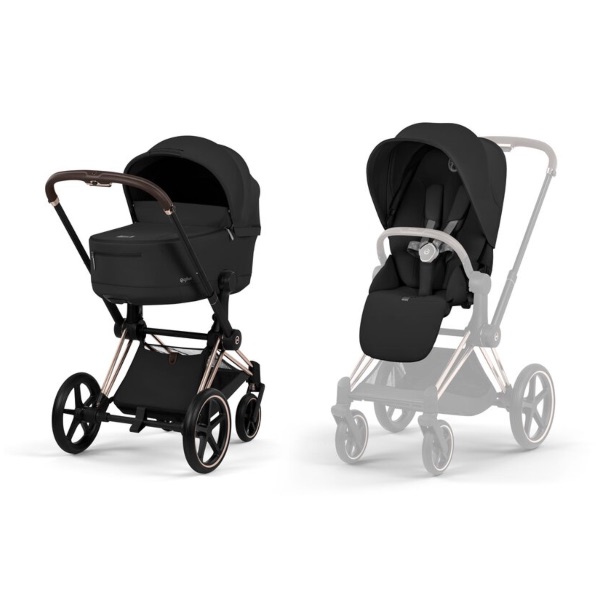 Cybex, Priam, Duo 2025 - Sepia Black/Rosegold
