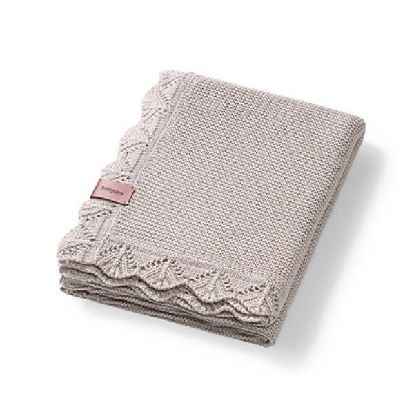Babyono, Babyteppe, Bambusstrikket, 75x100cm - Beige