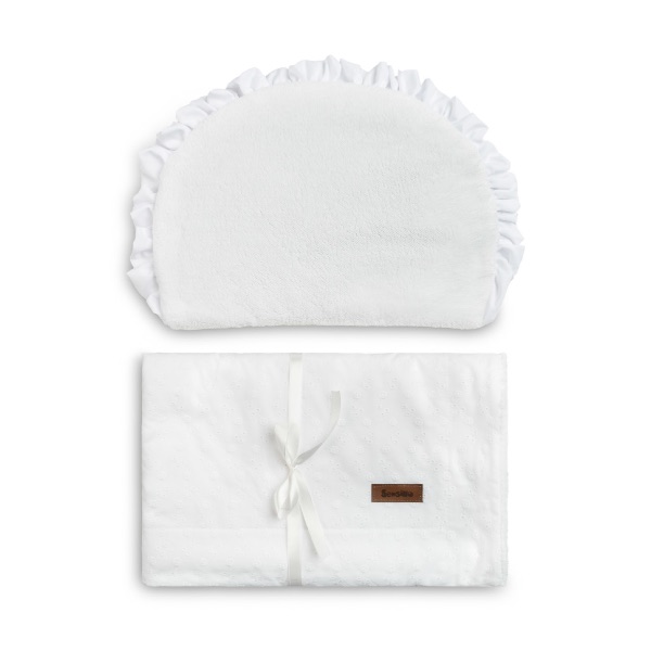 Sensillo, Sengesett Vogn/Vugge - Engelsk Broderi