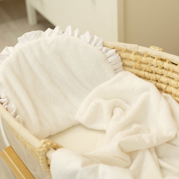 Sensillo, Sengesett Vogn/Vugge - Engelsk Broderi