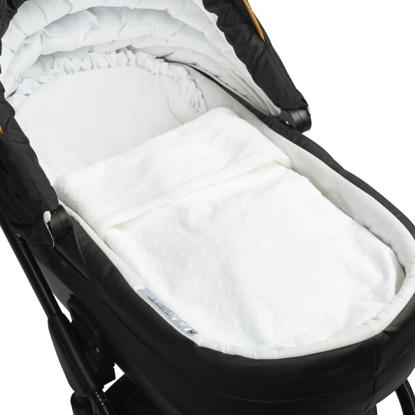 Sensillo, Sengesett Vogn/Vugge - Engelsk Broderi